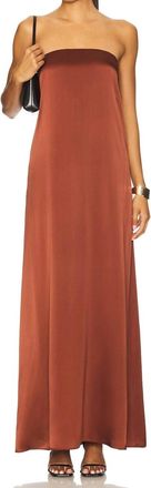 Sablyn Arden Strapless Maxi Dress In Mahogany