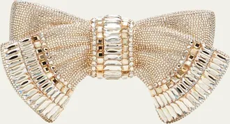 Judith Leiber Bow Deco Crystal Minaudiere