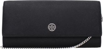 Tory Burch Tory Burch Emerson Pochette Damens Schwarzes Leder