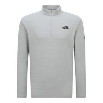 The North Face Basodino Long Sleeve Zip-Up Asia Sizing Light Grey NT7LQ53B