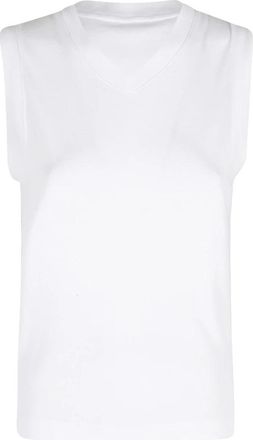 Vince High V Shell - Dames - Tops zonder mouwen - Wit - M - Tops