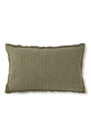 Lorena Canals Handloom Rectangular Cushion in Kaki And Beige at Nordstrom, Size Small