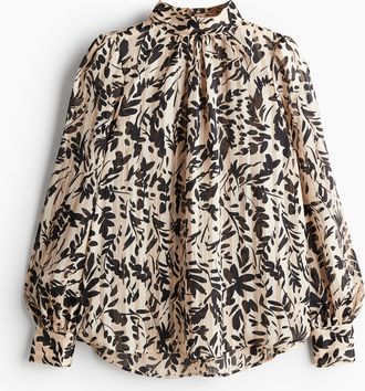 H&M Gemusterte Bluse - Orange