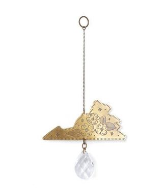Matr Boomie Virginia State Dogwood Engraved Suncatcher in Brass at Nordstrom