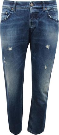Dondup Slim-Fit Jeans Mius - Heren - Slim Fit Jeans - Blauw - W36 - Katoen - Jeans