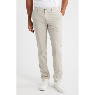Brax Fabio Flat Front Stretch Corduroy Pants in Ivory at Nordstrom Rack, Size 38 X 32