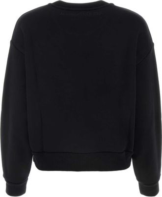 Alexander McQueen Alexander Mcqueen Womens Black Cotton Sweatshirt - Size EU 36 (Womens)