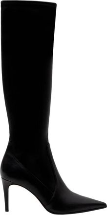 Parall&egrave;le Carmen High Boot - Dames - Laarzen met Hak - Zwart - 38 EU - Leer - Schoenen