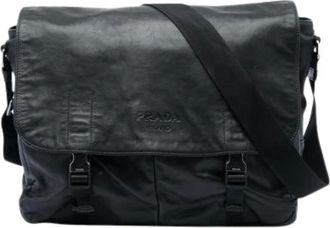 Prada Pre-owned Vintage Crossbody Bag - unisex - Pre-owned - Zwart - Maat: ONE Size Zijde