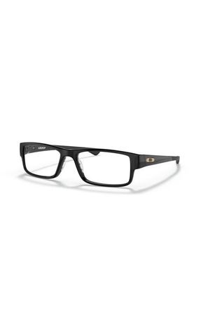 Oakley 55mm Rectangle optical glasses in Black at Nordstrom