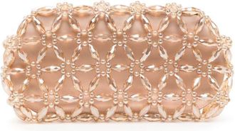 0711 Tebea bead-embellished clutch bag - women - Polyester - OS - Gold
