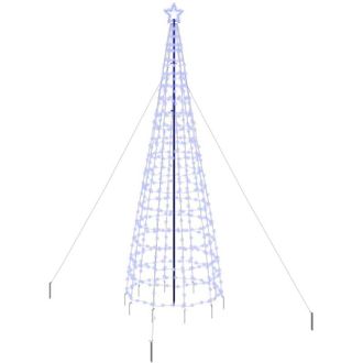 vidaXL &Aacute;rbol De Navidad Led Con Estacas De Tierra Azul 400 Cm Hierro Vidaxl
