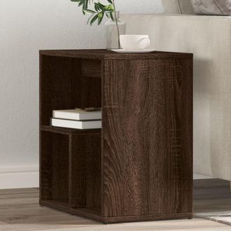 vidaXL Vidaxl - Mesa Auxiliar 2 Uds Madera Ingenier&iacute;a Marr&oacute;n Roble 50x30x50 Cm