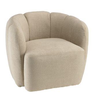 Macabane Sill&oacute;n tapizado en tela beige