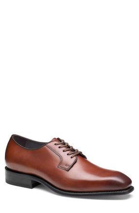 Johnston & Murphy Ashton Plain Toe Derby in Brown Full Grain at Nordstrom, Size 10.5
