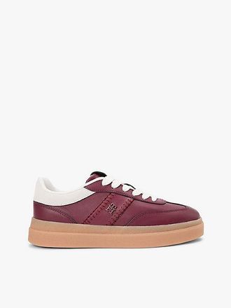 Tommy Hilfiger Leather TH Monogram Court Trainers