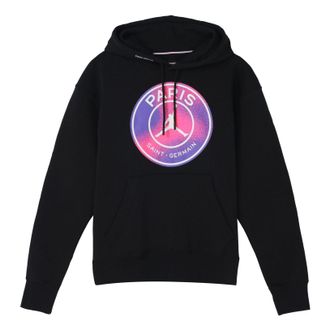 Air Jordan Paris Saint-Germain Printing Fleece Pullover Black CZ0816-010