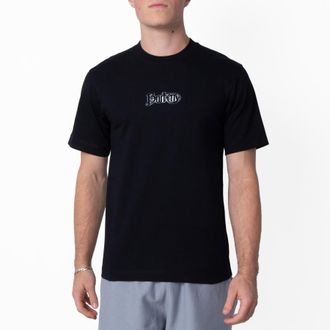 Burberry Mens Coal Flocked-Logo T-Shirt, Size XX-Small
