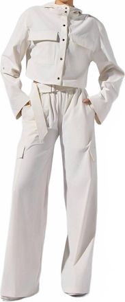 Heroine Sport Ava Cropped Jacket In White