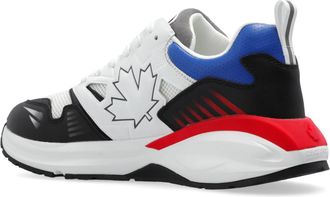 Dsquared2 Mens Dash Sneakers Multicolor Leather Suede Mesh
