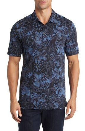 Travis Mathew Mainlanders Floral Piqu&eacute; Polo in Black at Nordstrom Rack, Size Medium