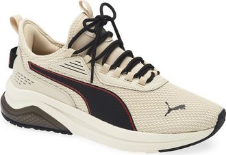 Puma Amplifier Knit Sneaker in Putty/For All Time Red/Black at Nordstrom Rack, Size 11.5