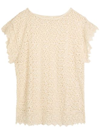 Suzie Kondi Kristina Open Cotton-knit Mini Kaftan - Off White - S (UK8-10 / S)