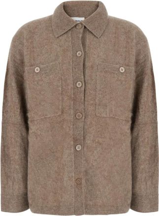 P.A.R.O.S.H. Yiak Cardigan - Dames - Vesten - Beige - XS - Wol - Truien & Vesten
