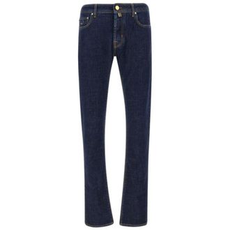 Jacob Cohen Slim Fit Jeans, male, Blue, W33, Bard Jeans in Deep Blue Stretch-Denim