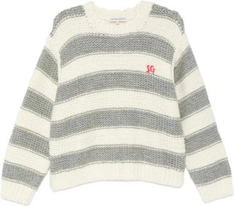 Stine Goya Truien & Vesten, Dames, Grijs, S, Wol, 2497 Handgebreide Trui