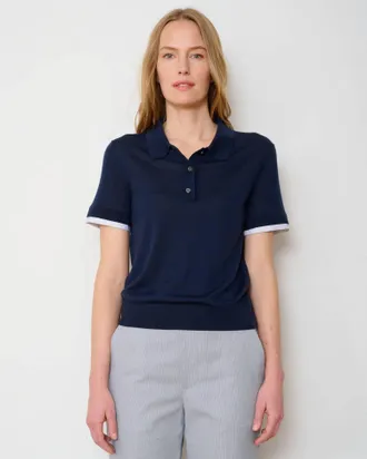 WE-AR4 Study Polo Shirt In Navy