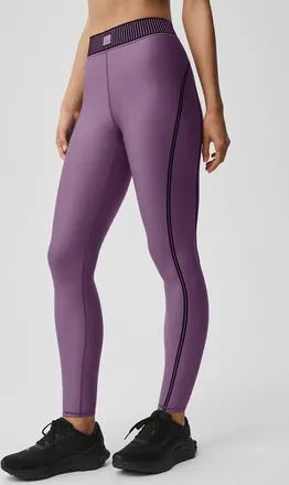 Alo | Airlift High-Waist 7/8 Line Up Legging in Plum Kiss Purple, Size: Medium