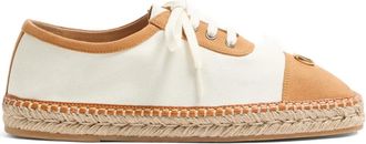 Valentino Garavani Palm Avenue vlogo espadrilles - men - Cotton/Goat Skin/Rubber - 40.5 - White
