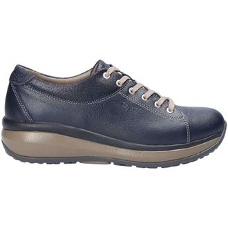Joya Athena Leather Womens Lace Up Shoes - Dark Blue - Size:UK 5.5