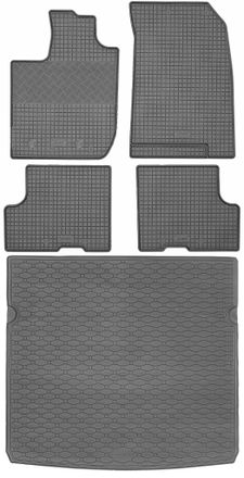 OEM Dacia Duster Ii Suv Desde Enero De 2018. Juego De Alfombrillas De Goma Para Coche + Alfombrilla Para Maletero