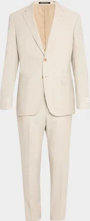 Emporio Armani Men & apos;s Wool, Cotton and Silk Sharkskin Two-Piece Suit