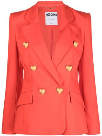 Moschino Blazer doppiopetto - Rosso
