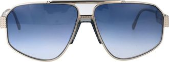 Philipp Plein Superhero Zonnebril - Heren - Zonnebrillen - Grijs - 63 MM - Accessoires