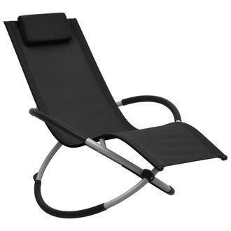 vidaXL Vidaxl - Tumbona Para Ni&ntilde;os De Acero Negro