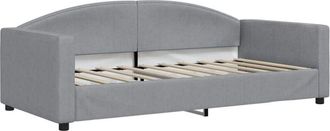 vidaXL Day Bed without Mattress Light Grey 90x190 cm Single Fabric vidaXL