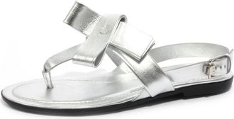 Tod's Sand.gomma OV Infradito Fiocco - Dames - Slippers - Grijs - 35 EU - Schoenen