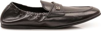 Dolce & Gabbana Black Solid Loafers