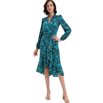 Diane Von F&uuml;rstenberg Abito a portafoglio Carla - - Dresses - Donna - Multicolore - M