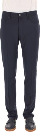Jacob Cohen Blue Bard Fresco Wool Pants