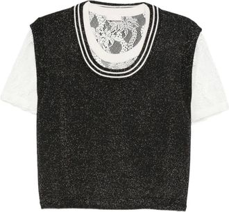 Liu Jo layered T-shirt - Black