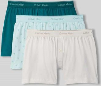 Calvin Klein Underwear Boxershorts im 3-er-Pack aus reiner Baumwolle in Hellblau, Gr&ouml;&szlig;e XXL