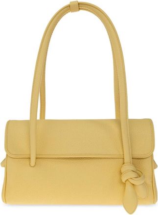 Jacquemus Turismo Leren Tas - Dames - Schoudertassen - Geel - ONE Size - Katoen - Tassen
