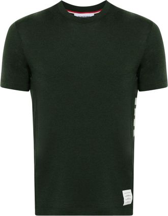 Thom Browne Grey 4-Bar Intarsia-Knit Wool T-Shirt - Mens - Wool/Elastane