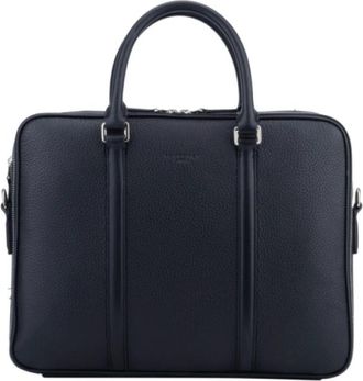Pourchet Ethan Documenthouder - Heren - Laptoptassen - Blauw - ONE Size - Leer - Tassen