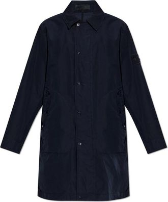 Stone Island Buttoned Parka - Heren - Parka Jassen - Blauw - M - Polyester - Jassen